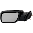 Driver Side Mirror, Power Adjust, Heated, Manual Folding, Paintable, In-housing Signal Light, No Memory, With Puddle Light, No Auto-Dim, With Blind Spot Detection in Glass