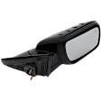 Passenger Side Mirror, Power Adjust, Heated, Manual Folding, Paintable, In-housing Signal Light, No Memory, With Puddle Light, No Auto-Dim, With Blind Spot Detection in Glass