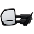 2022 Ford F-250 Super Duty - Driver Side Towing Mirror, Power Adjust, Heated, Paintable, Power Folding, In-housing Signal Light, With Blind Spot Detection in Glass, With Memory, With Puddle Light, No Auto-Dim, Crew Cab Pickup