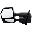 Driver Side Towing Mirror, Power Folding, Power-Extend, Chrome, With Memory, Blind Spot Detection, Signal Light, Puddle Light, Power Adjust, Heated, No Auto-Dimming