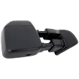 Passenger Side Towing Mirror, Power Adjust, Heated, Manual Folding, Textured Black, No Signal Light, No Memory, No Puddle Light, No Auto-Dim, With Blind Spot Detection in Glass