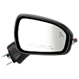 Passenger Side Mirror, Power Adjust, Heated, Manual Folding, Paintable, In-housing Signal Light, With Memory, With Puddle Light, No Auto-Dim, With Blind Spot Detection in Glass