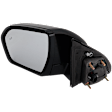 Driver Side Mirror, Power Adjust, Heated, Manual Folding, Paintable, In-housing Signal Light, No Memory, With Puddle Light, No Auto-Dimming, With Blind Spot Detection in Glass