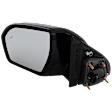 Driver Side Mirror, Power Adjust, Heated, Power Folding, Paintable, In-housing Signal Light, With Memory, No Puddle Light, No Auto-Dim, With Blind Spot Light in Glass
