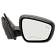 Passenger Side Mirror, Power Adjust, Heated, Manual Folding, Paintable, No Signal Light, With Memory, With Puddle Light, No Auto-Dim, With Blind Spot Detection in Glass