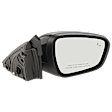 Passenger Side Mirror, Power Adjust, Heated, Manual Folding, Paintable, No Signal Light, With Memory, With Puddle Light, No Auto-Dim, With Blind Spot Detection in Glass
