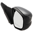 Passenger Side Mirror, Power Adjust, Heated, Manual Folding, Paintable, No Signal Light, With Memory, With Puddle Light, No Auto-Dim, With Blind Spot Detection in Glass