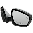 Passenger Side Mirror, Power Adjust, Heated, Manual Folding, Paintable, In-housing Signal Light, With Memory, No Puddle Light, No Auto-Dim, With Blind Spot Detection in Glass