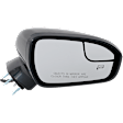 Passenger Side Mirror, Power Adjust, Heated, Manual Folding, Paintable, In-housing Signal Light, With Memory, With Puddle Light, No Auto-Dim, With Blind Spot Glass