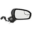Passenger Side Mirror, Power Adjust, Heated, Manual Folding, Paintable, In-housing Signal Light, No Memory, With Puddle Light, No Auto-Dim, No Blind Spot Feature