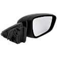 Passenger Side Mirror, Power Adjust, Heated, Manual Folding, Paintable, No Signal Light, No Memory, No Puddle Light, No Auto-Dim, With Blind Spot Detection in Glass