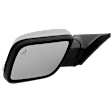 Driver Side Mirror, Power Adjust, Heated, Power Folding, Chrome, In-housing Signal Light, With Memory, With Puddle Light, No Auto-Dim, With Blind Spot Detection in Glass
