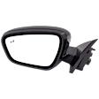 Driver Side Mirror, Power Adjust, Heated, Manual Folding, Paintable, No Signal Light, With Memory, No Puddle Light, No Auto-Dim, With Blind Spot Detection in Glass