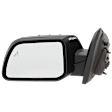 Driver Side Mirror, Power Adjust, Heated, Manual Folding, Paintable, In-housing Signal Light, With Memory, With Puddle Light, No Auto-Dim, With Blind Spot Detection in Glass