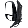 Driver Side Mirror, Power Adjust, Heated, Manual Folding, Textured Black