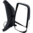 Passenger Side Mirror, Power Adjust, Heated, Manual Folding, Textured Black
