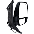 Passenger Side Mirror, Power Adjust, Heated, Manual Folding, Textured Black