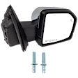 Passenger Side Mirror, Power Adjust, Heated, Power Folding, Chrome, In-housing Signal Light, With Puddle Light, For Models Without Side View Camera