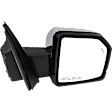 Passenger Side Mirror, Power Adjust, Heated, Power Folding, Chrome, In-housing Signal Light, With Puddle Light, For Models Without Side View Camera