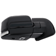 Passenger Side Mirror, Power Adjust, Heated, Power Folding, Paintable, In-housing Signal Light, With Memory, With Puddle Light, No Auto-Dim, With Blind Spot Glass