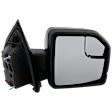 Passenger Side Mirror, Power Adjust, Heated, Power Folding, Paintable, In-housing Signal Light, With Memory, With Puddle Light, No Auto-Dim, With Blind Spot Glass