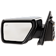 Driver Side Mirror, Power Adjust, Heated, Power Folding, Chrome, In-housing Signal Light, With Memory, With Puddle Light, No Auto-Dim, With Blind Spot Detection in Glass