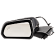 Driver Side Mirror, Power Adjust, Heated, Power Folding, Paintable, No Signal Light, With Memory, With Puddle Light, No Auto-Dim, With Blind Spot Detection in Glass