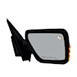 2023 Ford F-150 - Passenger Side Mirror,  For Models Without Trailer BackUp Assist, Side View Camera , Power Adjust, Heated, Textured Black, Manual Folding, In-housing Signal Light, With Blind Spot Detection in Glass, No Memory, No Puddle Light