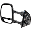 Driver Side Towing Mirror, Manual Adjust, Manual Folding, Non-Heated, Textured Black, No Signal Light, No Memory, No Puddle Light, No Auto-Dimming, With Blind Spot Glass