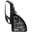 Driver Side Towing Mirror, Manual Adjust, Manual Folding, Non-Heated, Textured Black, No Signal Light, No Memory, No Puddle Light, No Auto-Dimming, With Blind Spot Glass