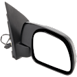 Passenger Side Mirror, Non-Towing, Power Adjust, Manual Folding, Non-Heated, Textured Black, No Signal Light, No Memory, No Puddle Light, No Auto-Dimming, No Blind Spot Feature