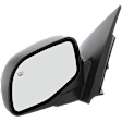 Driver Side Mirror, Power Adjust, Manual Folding, Heated, Textured Black, No Signal Light, No Memory, With Puddle Light, No Auto-Dimming, No Blind Spot Feature