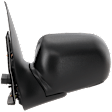Driver Side Mirror, Power Adjust, Manual Folding, Heated, Textured Black, No Signal Light, No Memory, With Puddle Light, No Auto-Dimming, No Blind Spot Feature