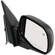 Passenger Side Mirror, Power Adjust, Manual Folding, Heated, Textured Black, No Signal Light, No Memory, With Puddle Light, No Auto-Dimming, No Blind Spot Feature