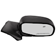 Passenger Side Mirror, Power Adjust, Manual Folding, Heated, Textured Black, No Signal Light, No Memory, With Puddle Light, No Auto-Dimming, No Blind Spot Feature