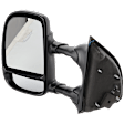 Driver Side Towing Mirror, Manual Adjust, Manual Folding, Non-Heated, Textured Black, No Signal Light, No Memory, No Puddle Light, No Auto-Dimming, With Blind Spot Glass