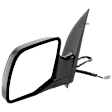 3-bolt mount, Driver Side Mirror, Power Adjust, Heated, Manual Folding, Textured Black, No Signal Light, No Memory, No Puddle Light, No Auto-Dimming, No Blind Spot Feature