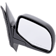Passenger Side Mirror, Manual Adjust, Manual Folding, Non-Heated, Textured Black, No Signal Light, No Memory, No Puddle Light, No Auto-Dimming, No Blind Spot Feature