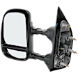 4-bolt mount, Driver Side Towing Mirror, Manual Adjust, Non-Heated, Manual Folding, Textured Black, No Signal Light, No Memory, No Puddle Light, No Auto-Dimming, No Blind Spot Feature