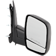 4-bolt mount, Passenger Side Mirror, Manual Adjust, Non-Heated, Manual Folding, Textured Black, No Signal Light, No Memory, No Puddle Light, No Auto-Dimming, No Blind Spot Feature
