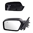 2012 Ford Fusion - Driver Side Mirror, For Models Without Blind Spot Information System, Power Adjust, Heated, With 1 Paintable and 1 Textured Black Cap, Non-Folding, No Signal Light, No Blind Spot Feature, No Memory, With Puddle Light, No Auto-Dim