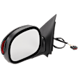 Driver Side Mirror, Non-Towing, Power Adjust, Manual Folding, Non-Heated, Paintable, In-housing Signal Light, No Memory, No Puddle Light, No Auto-Dimming, No Blind Spot Feature