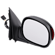 Passenger Side Mirror, Non-Towing, Power Adjust, Manual Folding, Non-Heated, Paintable, In-housing Signal Light, No Memory, No Puddle Light, No Auto-Dimming, No Blind Spot Feature