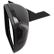 Passenger Side Mirror, Power Adjust, Manual Folding, Non-Heated, Paintable, No Signal Light, No Memory, No Puddle Light, No Auto-Dimming, No Blind Spot Feature