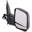 4-bolt mount, Passenger Side Mirror, Power Adjust, Non-Heated, Manual Folding, Textured Black, No Signal Light, No Memory, With Puddle Light, No Auto-Dimming, No Blind Spot Feature