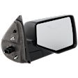 Passenger Side Mirror, Power Adjust, Manual Folding, Non-Heated, Textured Black, No Signal Light, No Memory, No Puddle Light, No Auto-Dimming, No Blind Spot Feature