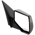 Passenger Side Mirror, Manual Adjust, Manual Folding, Non-Heated, Textured Black, No Signal Light, No Memory, No Puddle Light, No Auto-Dimming, No Blind Spot Feature