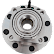 Front, Driver or Passenger Side Wheel Hub, With Bearing, With Sensor, 8 x 6.5 in. Bolt Pattern