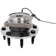 Front, Driver or Passenger Side Wheel Hub, With Bearing, With Sensor, 8 x 6.5 in. Bolt Pattern