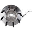 Front, Driver or Passenger Side Wheel Hub, With Bearing, With Sensor, 8 x 6.5 in. Bolt Pattern